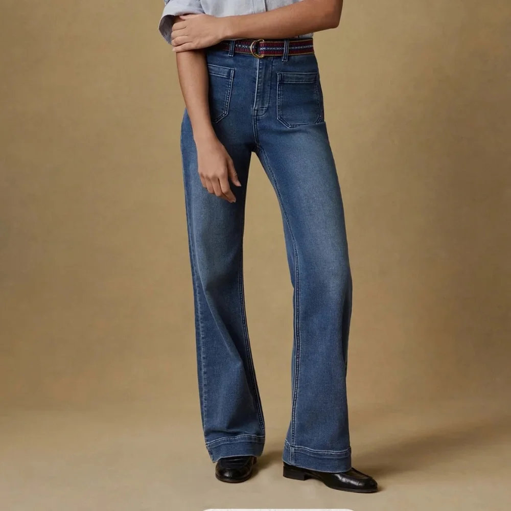 Faherty Stretch Terry Patch Pocket Pant Jeans - Picture 6 of 7
